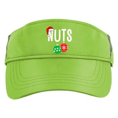 Chest Nuts Matching Chestnuts Funny Christmas Couples Nuts Adult Drive Performance Visor