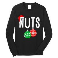 Chest Nuts Matching Chestnuts Funny Christmas Couples Nuts Long Sleeve Shirt