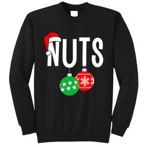 Chest Nuts Matching Chestnuts Funny Christmas Couples Nuts Sweatshirt