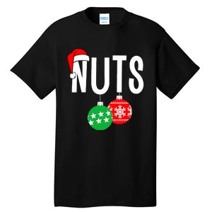 Chest Nuts Matching Chestnuts Funny Christmas Couples Nuts Tall T-Shirt