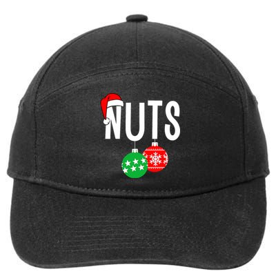 Chest Nuts Matching Chestnuts Funny Christmas Couples Nuts 7-Panel Snapback Hat