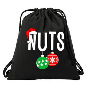 Chest Nuts Matching Chestnuts Funny Christmas Couples Nuts Drawstring Bag