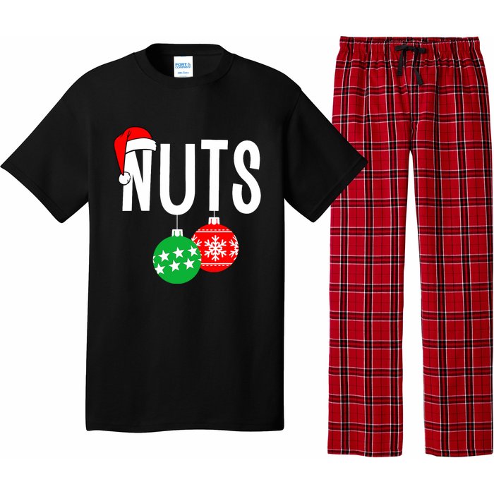 Chest Nuts Matching Chestnuts Funny Christmas Couples Nuts Pajama Set