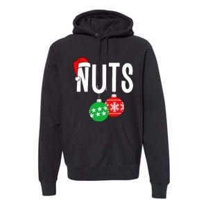 Chest Nuts Matching Chestnuts Funny Christmas Couples Nuts Premium Hoodie