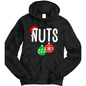 Chest Nuts Matching Chestnuts Funny Christmas Couples Nuts Tie Dye Hoodie