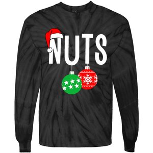 Chest Nuts Matching Chestnuts Funny Christmas Couples Nuts Tie-Dye Long Sleeve Shirt