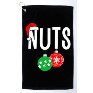 Chest Nuts Matching Chestnuts Funny Christmas Couples Nuts Platinum Collection Golf Towel