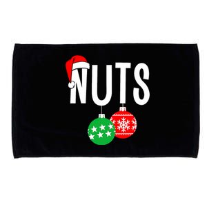 Chest Nuts Matching Chestnuts Funny Christmas Couples Nuts Microfiber Hand Towel