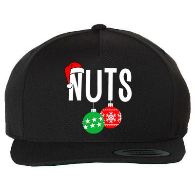 Chest Nuts Matching Chestnuts Funny Christmas Couples Nuts Wool Snapback Cap