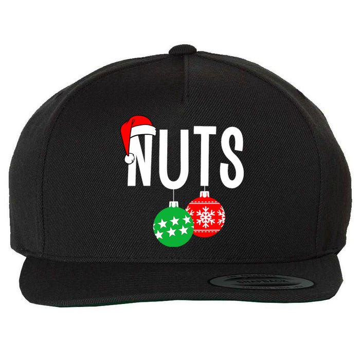 Chest Nuts Matching Chestnuts Funny Christmas Couples Nuts Wool Snapback Cap