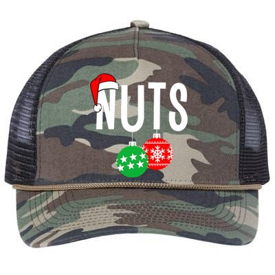 Chest Nuts Matching Chestnuts Funny Christmas Couples Nuts Retro Rope Trucker Hat Cap