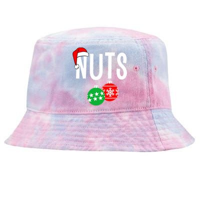 Chest Nuts Matching Chestnuts Funny Christmas Couples Nuts Tie-Dyed Bucket Hat