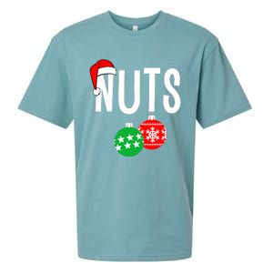 Chest Nuts Matching Chestnuts Funny Christmas Couples Nuts Sueded Cloud Jersey T-Shirt