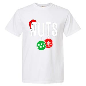 Chest Nuts Matching Chestnuts Funny Christmas Couples Nuts Garment-Dyed Heavyweight T-Shirt