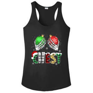 Chest Nuts Matching Chestnuts Funny Christmas Couples Ladies PosiCharge Competitor Racerback Tank