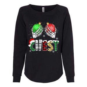 Chest Nuts Matching Chestnuts Funny Christmas Couples Womens California Wash Sweatshirt