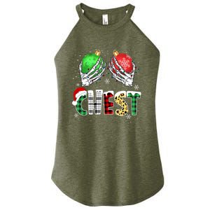 Chest Nuts Matching Chestnuts Funny Christmas Couples Women's Perfect Tri Rocker Tank