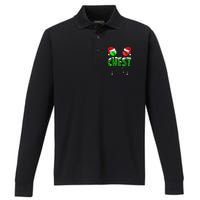 Chest Nuts Matching Chestnuts Funny Christmas Couples Chest Performance Long Sleeve Polo