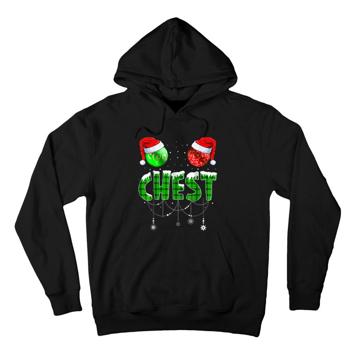 Chest Nuts Matching Chestnuts Funny Christmas Couples Chest Hoodie