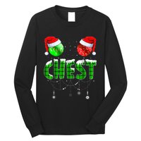 Chest Nuts Matching Chestnuts Funny Christmas Couples Chest Long Sleeve Shirt