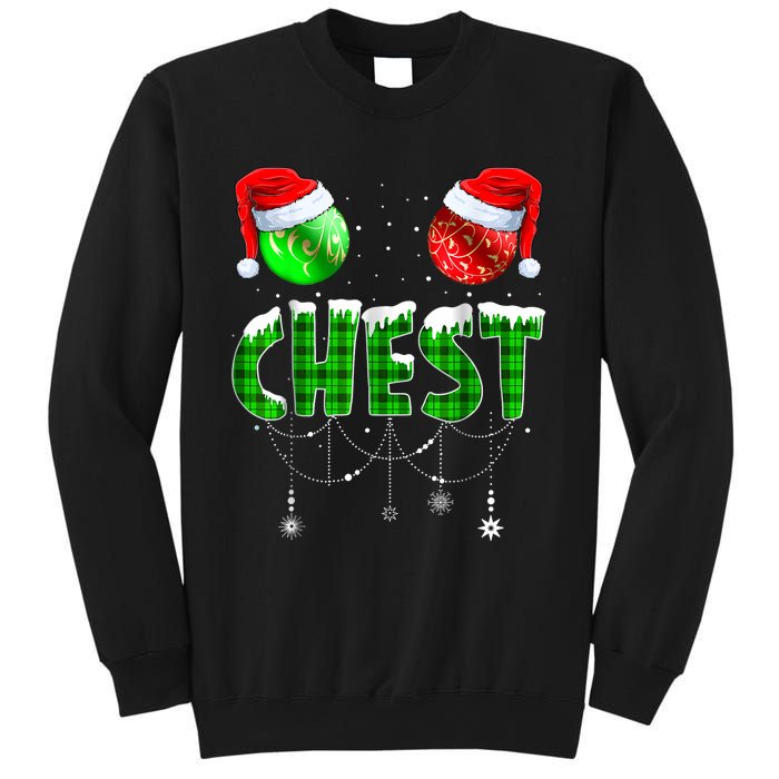 Chest Nuts Matching Chestnuts Funny Christmas Couples Chest Sweatshirt