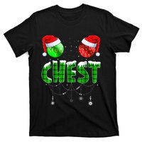 Chest Nuts Matching Chestnuts Funny Christmas Couples Chest T-Shirt