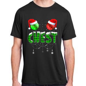 Chest Nuts Matching Chestnuts Funny Christmas Couples Chest Adult ChromaSoft Performance T-Shirt