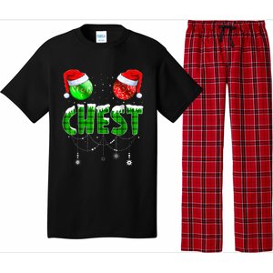 Chest Nuts Matching Chestnuts Funny Christmas Couples Chest Pajama Set