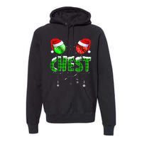 Chest Nuts Matching Chestnuts Funny Christmas Couples Chest Premium Hoodie