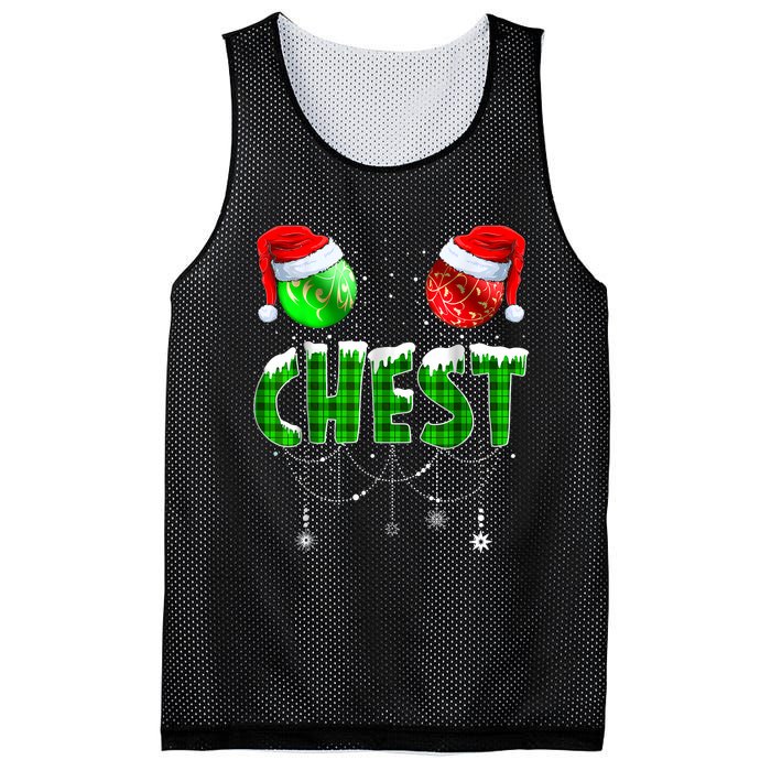 Chest Nuts Matching Chestnuts Funny Christmas Couples Chest Mesh Reversible Basketball Jersey Tank