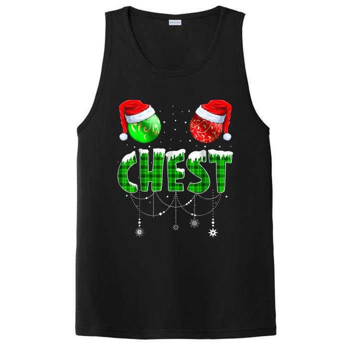 Chest Nuts Matching Chestnuts Funny Christmas Couples Chest PosiCharge Competitor Tank