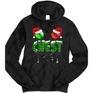 Chest Nuts Matching Chestnuts Funny Christmas Couples Chest Tie Dye Hoodie