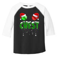 Chest Nuts Matching Chestnuts Funny Christmas Couples Chest Toddler Fine Jersey T-Shirt