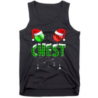 Chest Nuts Matching Chestnuts Funny Christmas Couples Chest Tank Top