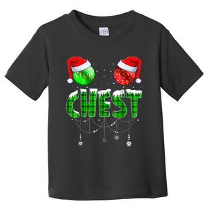 Chest Nuts Matching Chestnuts Funny Christmas Couples Chest Toddler T-Shirt