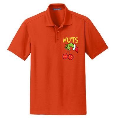 Chest Nuts Matching Chestnuts Funny Christmas Couples Nuts Dry Zone Grid Polo