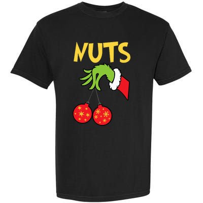 Chest Nuts Matching Chestnuts Funny Christmas Couples Nuts Garment-Dyed Heavyweight T-Shirt