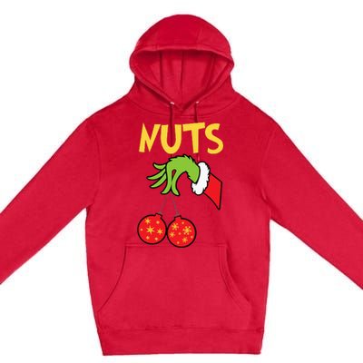 Chest Nuts Matching Chestnuts Funny Christmas Couples Nuts Premium Pullover Hoodie