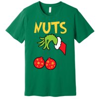 Chest Nuts Matching Chestnuts Funny Christmas Couples Nuts Premium T-Shirt