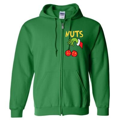 Chest Nuts Matching Chestnuts Funny Christmas Couples Nuts Full Zip Hoodie