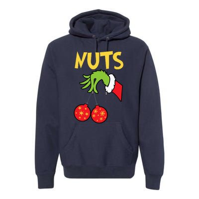 Chest Nuts Matching Chestnuts Funny Christmas Couples Nuts Premium Hoodie