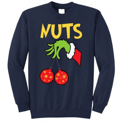 Chest Nuts Matching Chestnuts Funny Christmas Couples Nuts Tall Sweatshirt