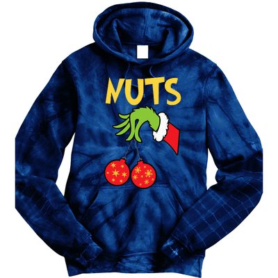 Chest Nuts Matching Chestnuts Funny Christmas Couples Nuts Tie Dye Hoodie