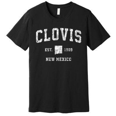 Clovis New Mexico Nm Vintage Athletic Sports Premium T-Shirt