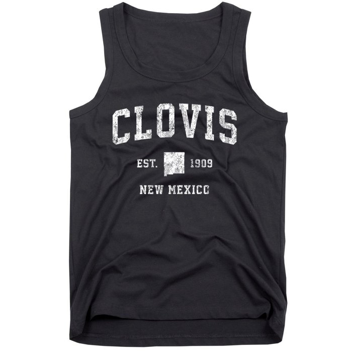 Clovis New Mexico Nm Vintage Athletic Sports Tank Top