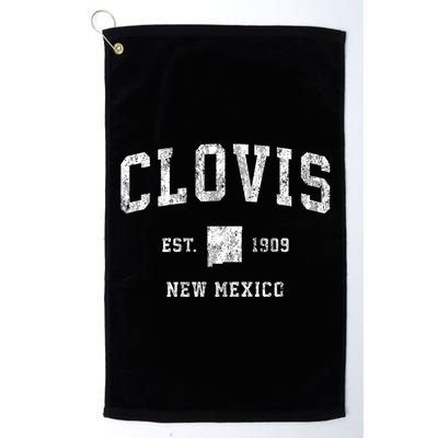 Clovis New Mexico Nm Vintage Athletic Sports Platinum Collection Golf Towel