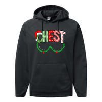 Chest Nuts Matching Chestnuts Funny Christmas Couples Chest Performance Fleece Hoodie