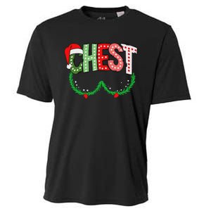 Chest Nuts Matching Chestnuts Funny Christmas Couples Chest Cooling Performance Crew T-Shirt