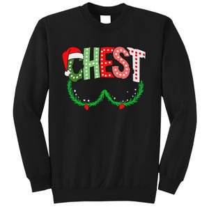 Chest Nuts Matching Chestnuts Funny Christmas Couples Chest Sweatshirt