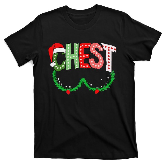 Chest Nuts Matching Chestnuts Funny Christmas Couples Chest T-Shirt